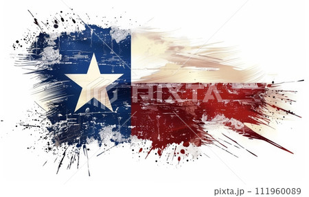 Abstract watercolor grunge flag of the state of...のイラスト素材 [111960089 ...
