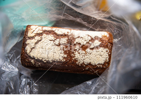 rye bread, sourdough, in a bag, straight from the bakery 111960610