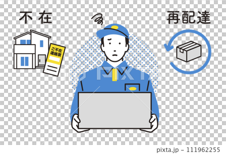 擔心再次投遞的送貨員 111962255