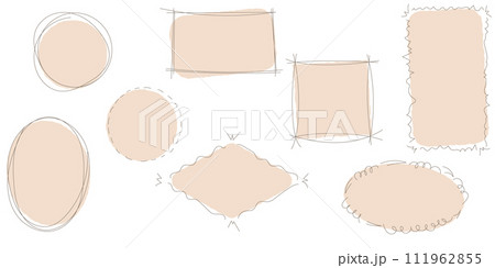 Hand drawn speech bubbles 111962855