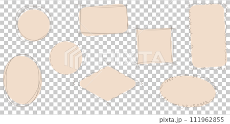 Hand drawn speech bubbles 111962855