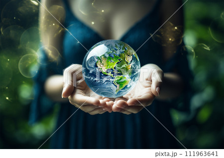 地球を守る 環境保護イメージ 地球を守る 環境保護イメージ 111963641