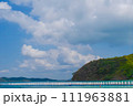 夏空の下、美しい海と空 111963881
