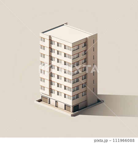 3Dの建物 3Dの建物 111966088