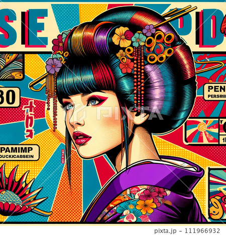 着物を着た女性 111966932