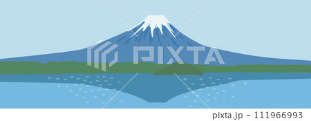 富士山のベクターイラスト	 111966993