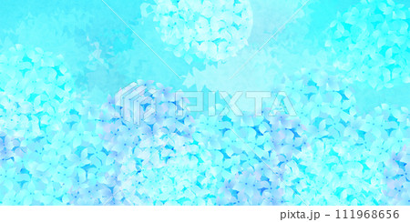 アジサイ　梅雨　花　背景 111968656