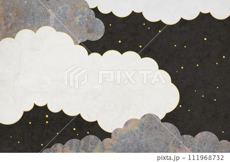 素材感のある抽象的な曇り空_グランジアート背景 111968732