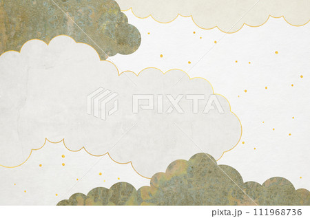 素材感のある抽象的な曇り空_グランジアート背景 111968736