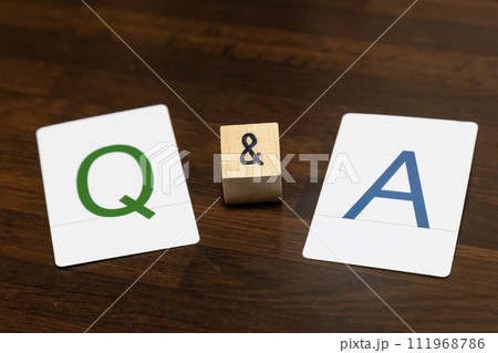 文字カード　Q&A 111968786