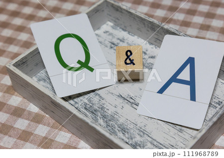 文字カード Q&A 文字カード Q&A 111968789