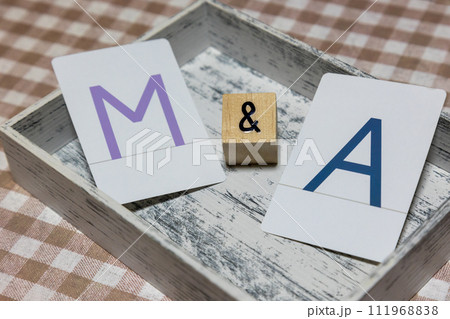 文字カード M&A 文字カード M&A 111968838