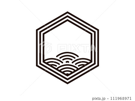 六角に青海波 111968971