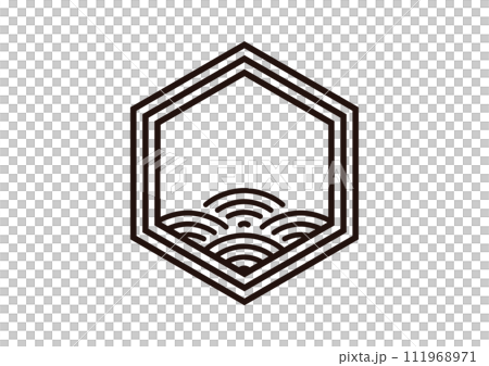 六角に青海波 111968971