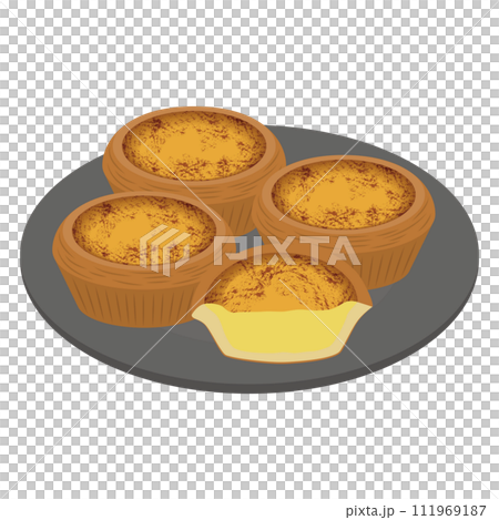 エッグタルトのイラスト 111969187