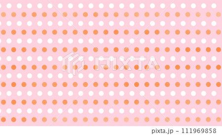 チョーク風ドット柄　バナーサイズ　背景色有り　③ 111969858