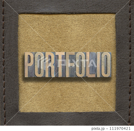 portfolio word framed 111970421