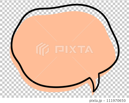 插畫素材/簡單模糊的語音氣泡/Peach Fuzz 插畫素材/簡單模糊的語音氣泡/Peach Fuzz 111970650
