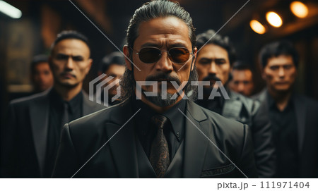 暴力団・ヤクザ・反社会組織・マフィア・スパイ・極道・闇の組織のイメージ 111971404