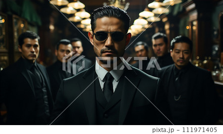 暴力団・ヤクザ・反社会組織・マフィア・スパイ・極道・闇の組織のイメージ 111971405