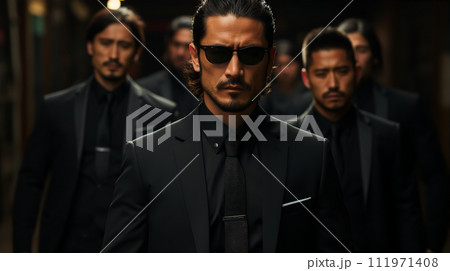 暴力団・ヤクザ・反社会組織・マフィア・スパイ・極道・闇の組織のイメージ 111971408