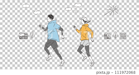 跑的女人和男人 111972068