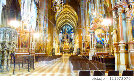 シュテファン大聖堂の荘厳で美しい祭壇 111972076