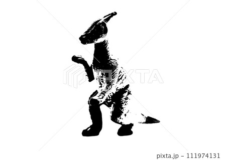 black dinosaur silhouette isolated on white background, model of dinosaurs toys black dinosaur silhouette isolated on white background, model of dinosaurs toys 111974131