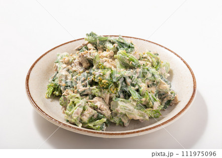 菜の花と鯖（サバ缶）のマヨネーズ和え 111975096