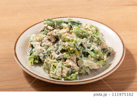 菜の花と鯖(サバ缶)のマヨネーズ和え 菜の花と鯖(サバ缶)のマヨネーズ和え 111975102