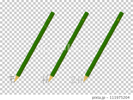 FとHと2Hの鉛筆のイラスト 111975204