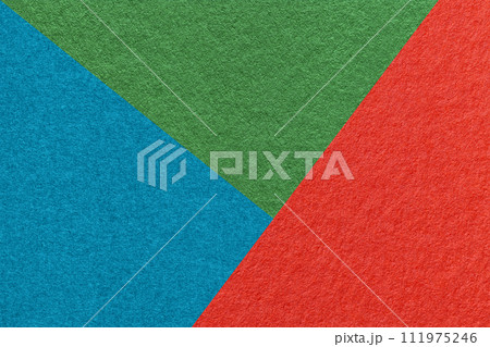Texture of craft red, green and turquoise shade color paper background, macro. Vintage abstract blue cardboard Texture of craft red, green and turquoise shade color paper background, macro. Vintage abstract blue cardboard 111975246