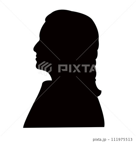 a woman head silhouette vector 111975513