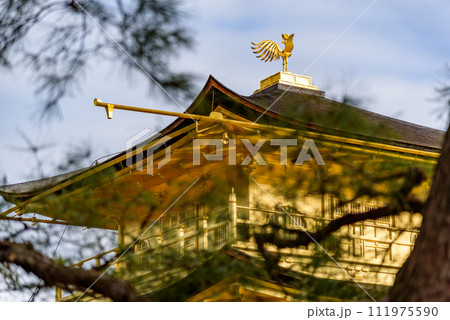 Kinkakuji temple Golden Pavillion, Zen Buddhist temple in Kyoto, Japan, UNESCO site Kinkakuji temple Golden Pavillion, Zen Buddhist temple in Kyoto, Japan, UNESCO site 111975590
