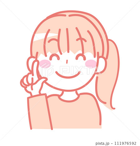 案内・紹介をする女性のイラスト3-2 111976592