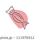 Candy, hand drawn sketch, vector. 111976912