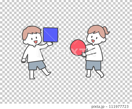 それぞれ違う個性のある子供たちのイメージ 111977723