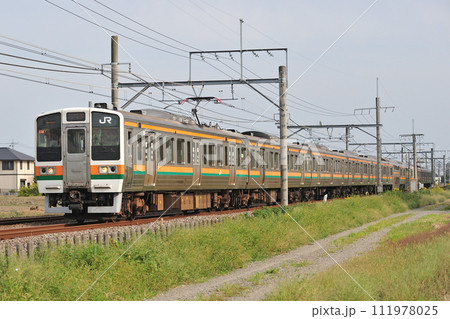 高崎線 行田ー熊谷 JR東日本 211系 C16編成(高崎) 高崎線 行田ー熊谷 JR東日本 211系 C16編成(高崎) 111978025