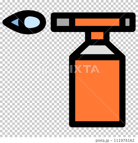 Color work tool single item icon gas burner Color work tool single item icon gas burner 111978162