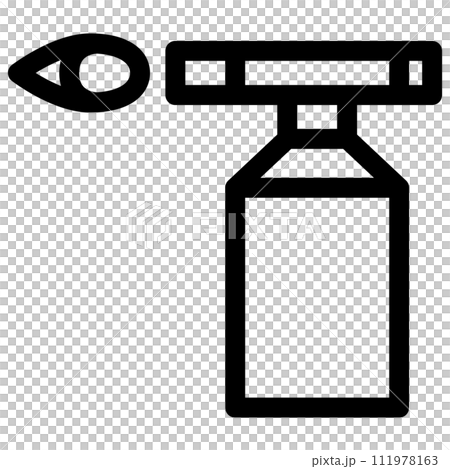 Line drawing work tool single item icon gas burner Line drawing work tool single item icon gas burner 111978163