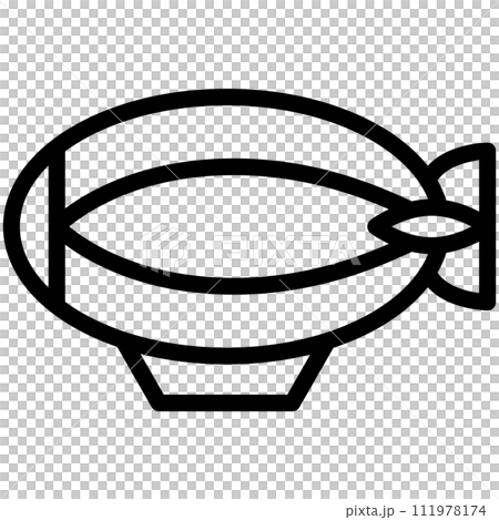 線條畫車輛圖示圖飛艇 111978174