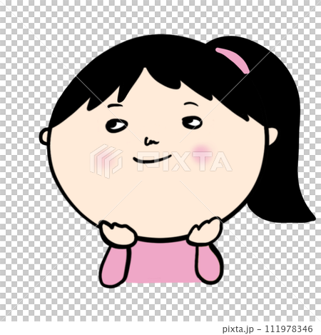 imaginary smiling girl imaginary smiling girl 111978346