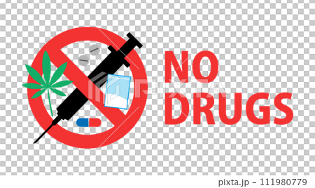 沒有毒品：沒有毒品標誌 111980779