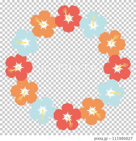 芙蓉淡色調圓框 111980827