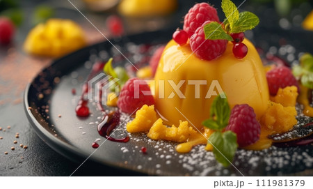 Mango Panna Cotta Mango Panna Cotta 111981379