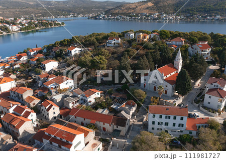 Rogoznica aerial view, central Dalmatia region of Croatia Rogoznica aerial view, central Dalmatia region of Croatia 111981727