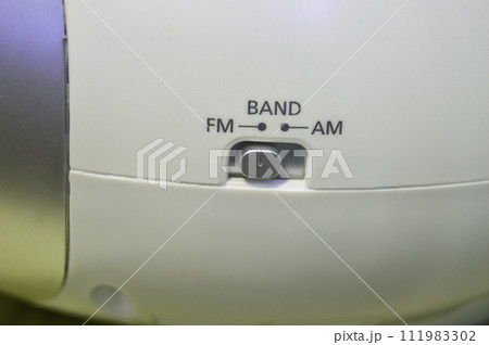 This picture shows that FM and AM radios are still popular today, although there are other things that are very interesting to follow. 111983302