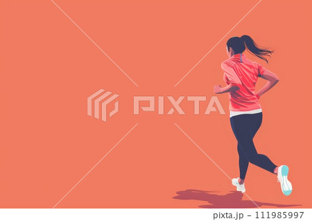 Colorful Running marathon poster, sport and activity background, colorful banner design illustration Colorful Running marathon poster, sport and activity background, colorful banner design illustration 111985997