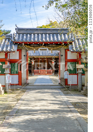大阪府守口市佐太中町(菅原道真の領地)の佐太天神宮 石門(神門) 大阪府守口市佐太中町(菅原道真の領地)の佐太天神宮 石門(神門) 111986056