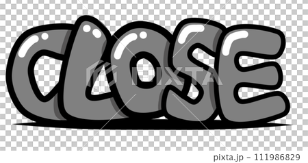 CLOSE英文字母塗鴉塗料 CLOSE英文字母塗鴉塗料 111986829